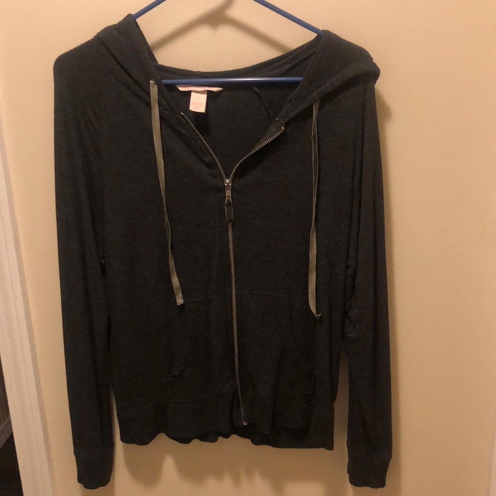Victoria’s Secret Charcoal Grey Zip Up Hoodie